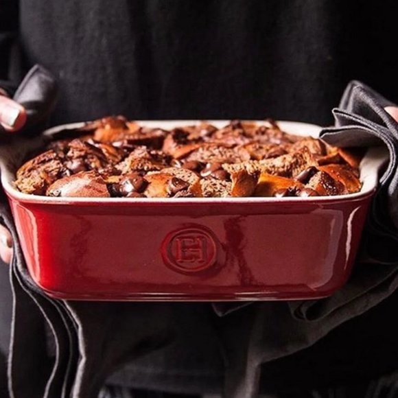 Emile Henry France Vintage Red Square Baking Dish 9 x 9" - Picture 2 of 11